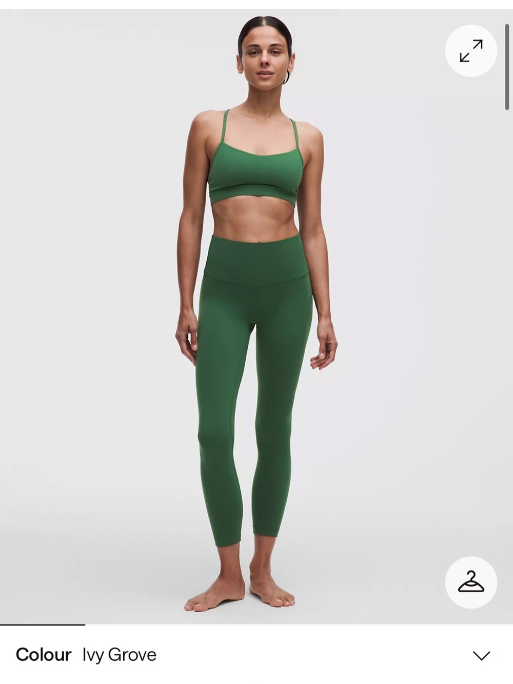 [NEW] Lululemon Align HR Pant 25” Pockets - US 8 Ivory Green